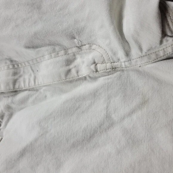 Vintage Gap Worker Jeans Men’s 36X30 Beige Cotton Denim Straight Painter - Picture 8 of 9